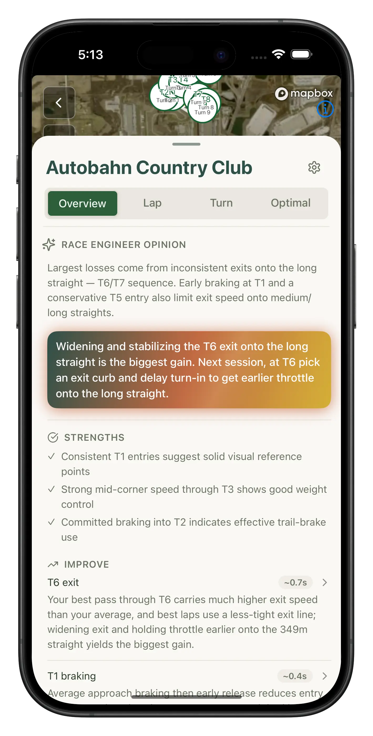 Stint app interface showing understand your driving features - 1